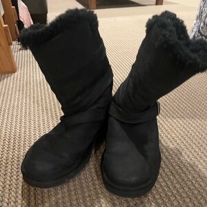 UGG Black Winter Boots with Fur Lining